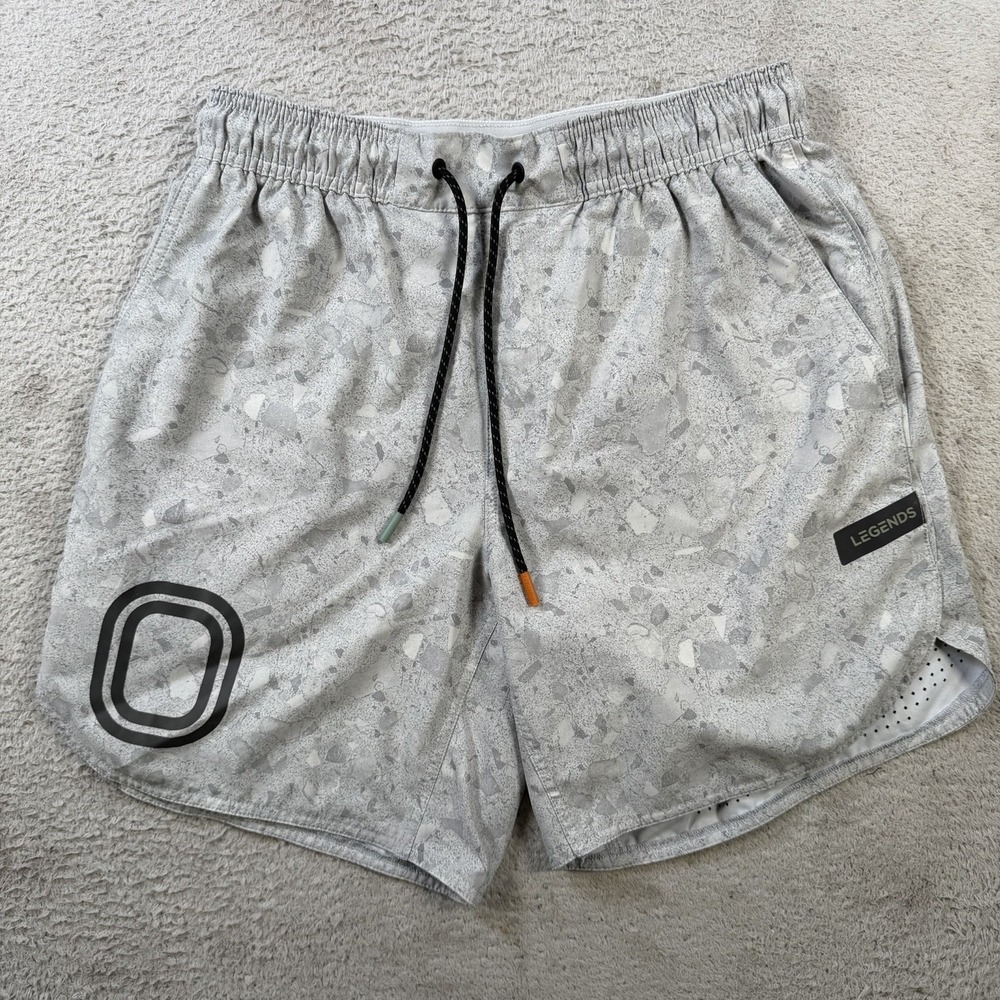 Legends Overtime Luka Shorts Mens Small Camo Drawstring Stretch Performance Gym